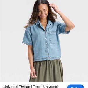Universal Thread Light Blue Denim Top